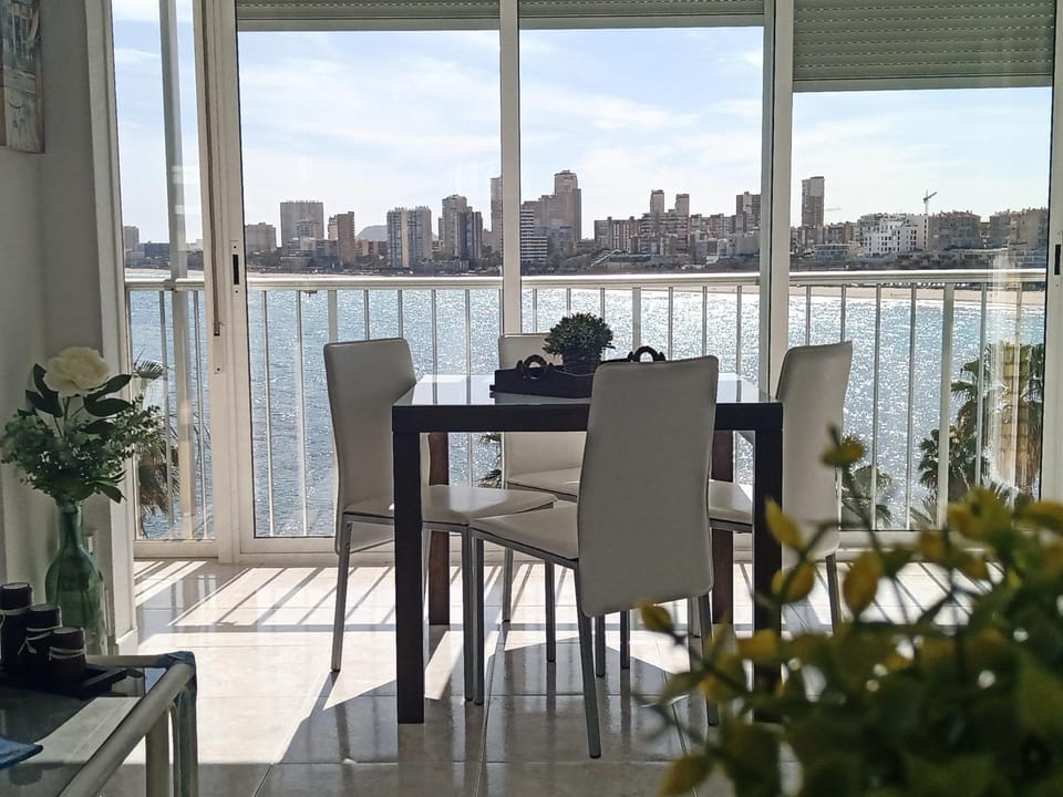 Day, Natural landscape, View (from property/room), Living room, Seating area, Dining area, Sea view