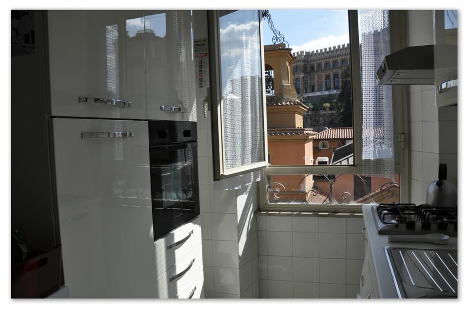 Kitchen or kitchenette, City view, Street view