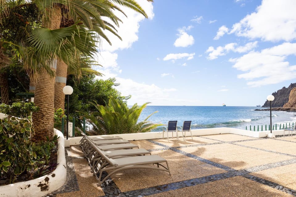 Property building, Beach, Sea view, sunbed