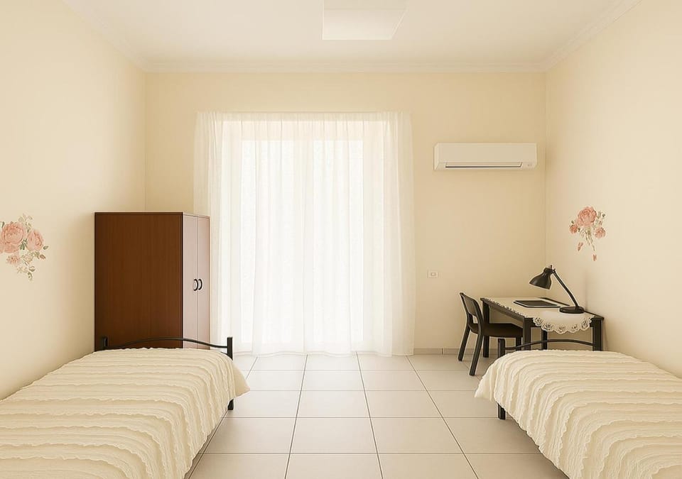 Bed, Bedroom, internet, air conditioner