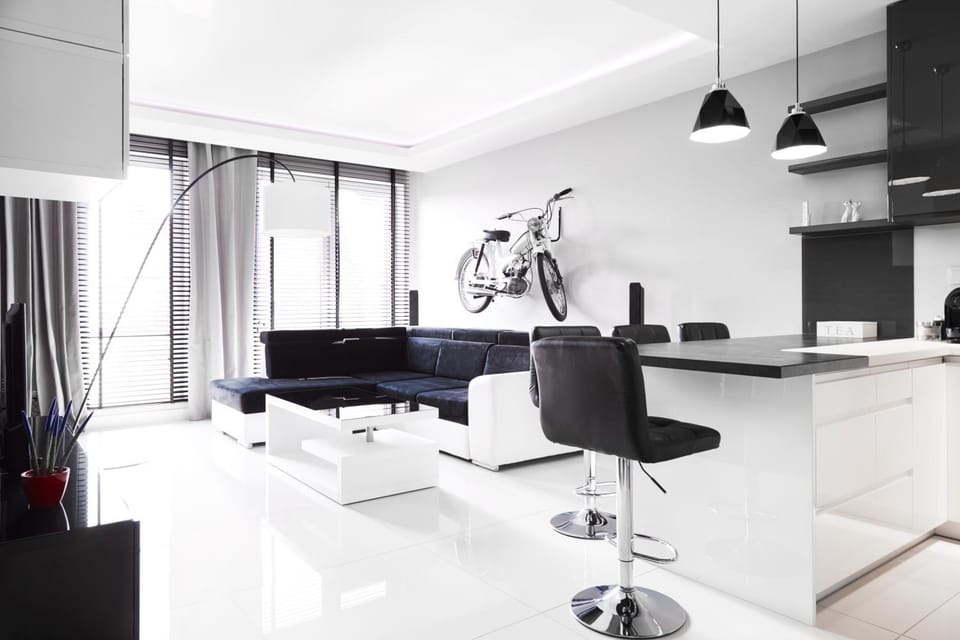 Kitchen or kitchenette, Living room, Photo of the whole room, Seating area