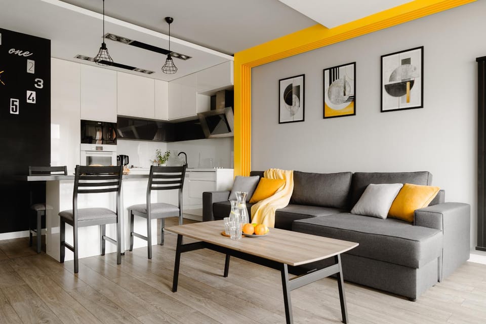 Kitchen or kitchenette, Living room, kitchen