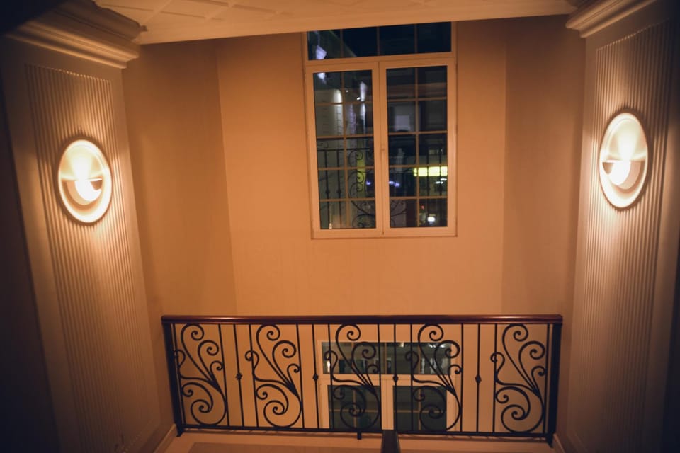 Property building, Night, Bird's eye view, Decorative detail