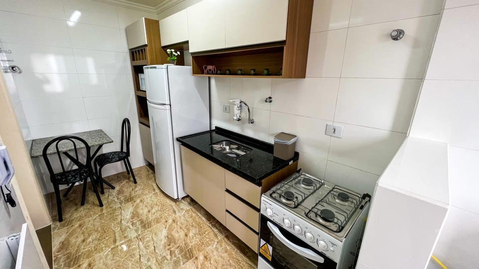 Kitchen or kitchenette, stove, kitchen