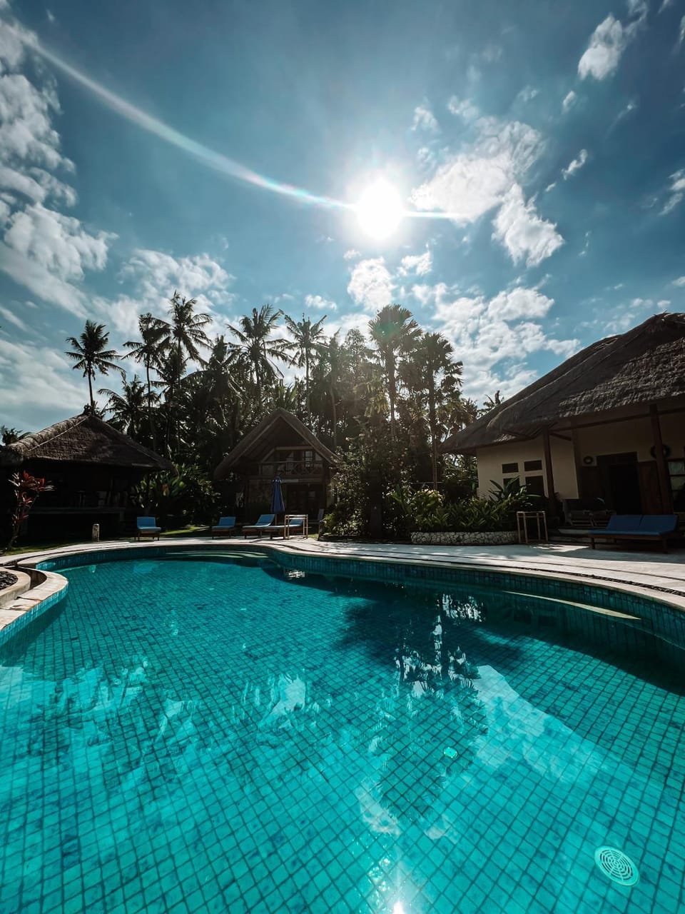 Natural landscape, Pool view, Swimming pool, sunbed