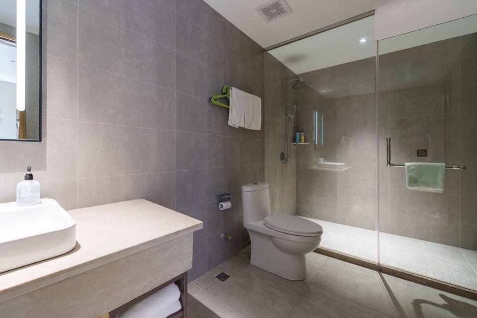Shower, Toilet, Bathroom, towels
