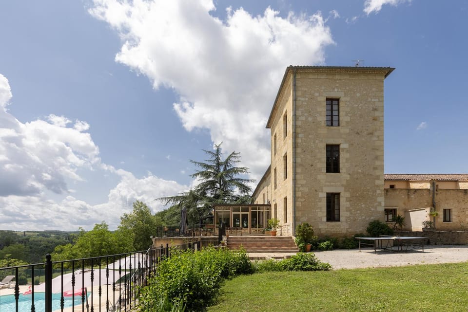 Property building, Natural landscape, Swimming pool