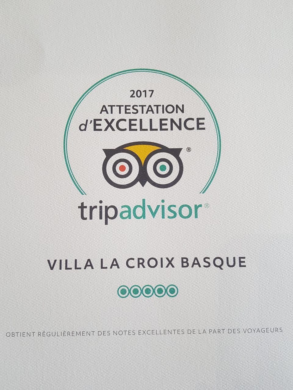 Certificate/Award