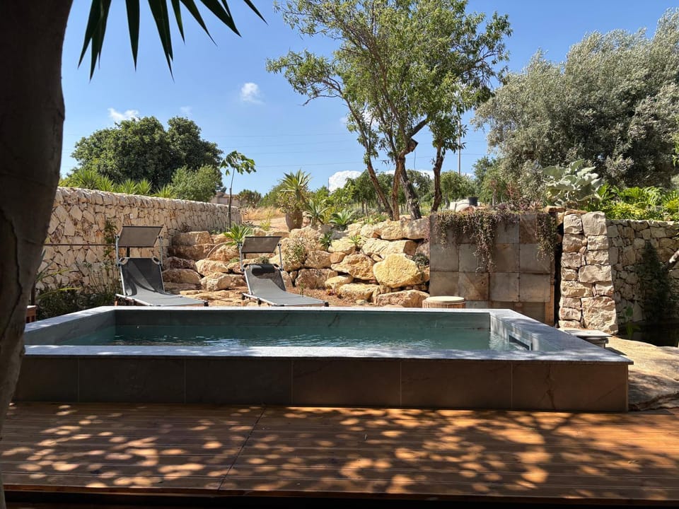 Natural landscape, Garden, Garden view, Pool view, Swimming pool