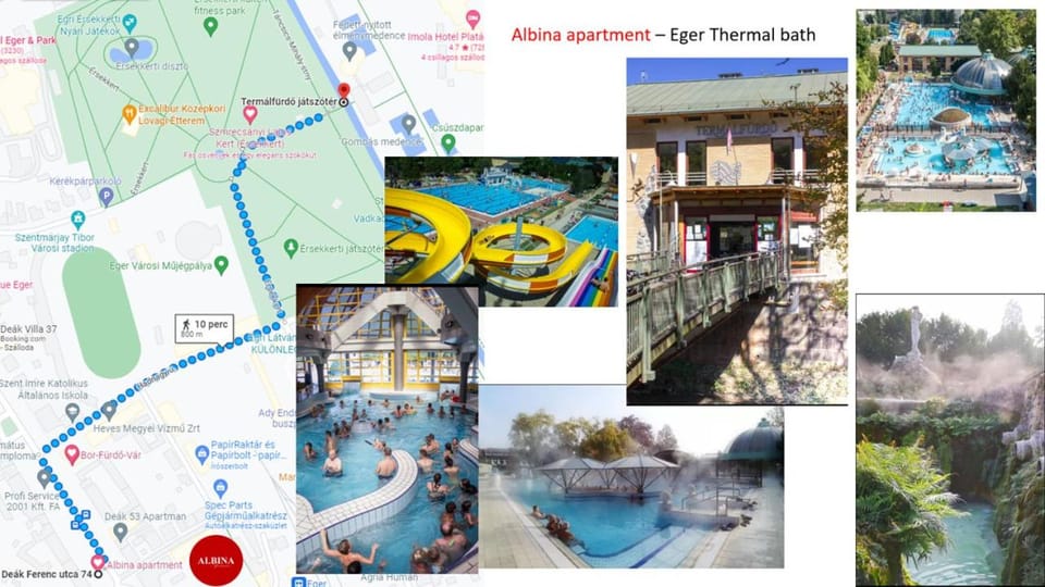 Property building, Text overlay, Pool view, Swimming pool