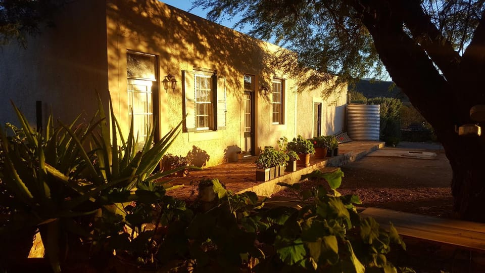 Facade/entrance, On site, Sunset