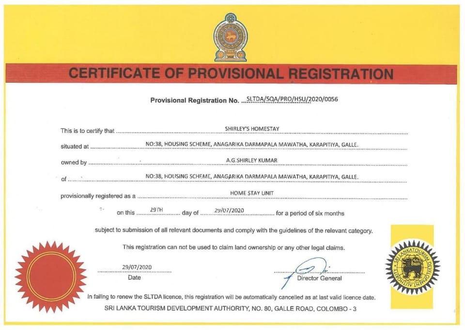 Certificate/Award