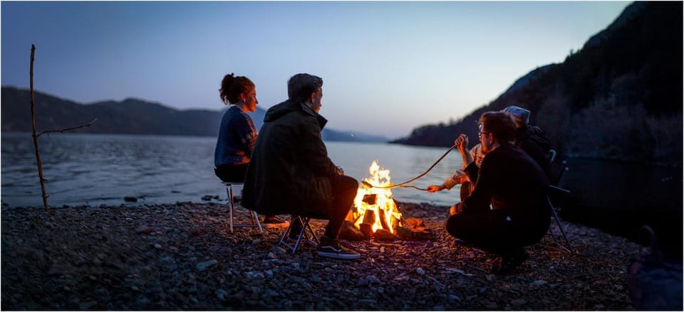 People, Evening entertainment, Lake view