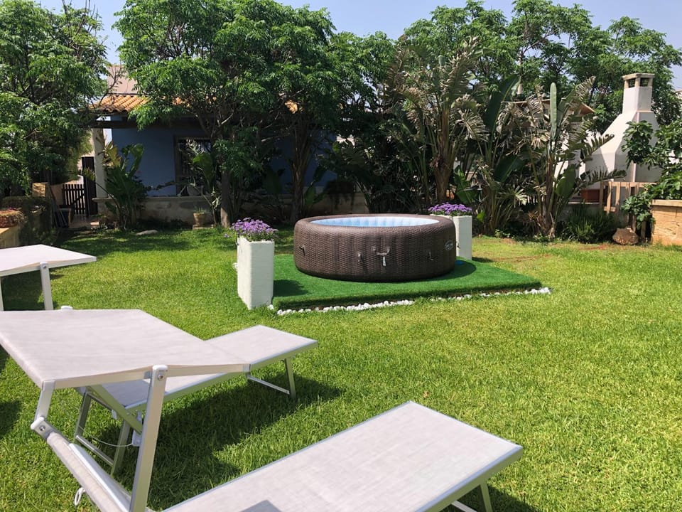Garden, Garden view, sunbed