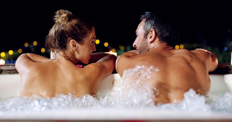Night, People, Winter, Hot Tub, group of guests
