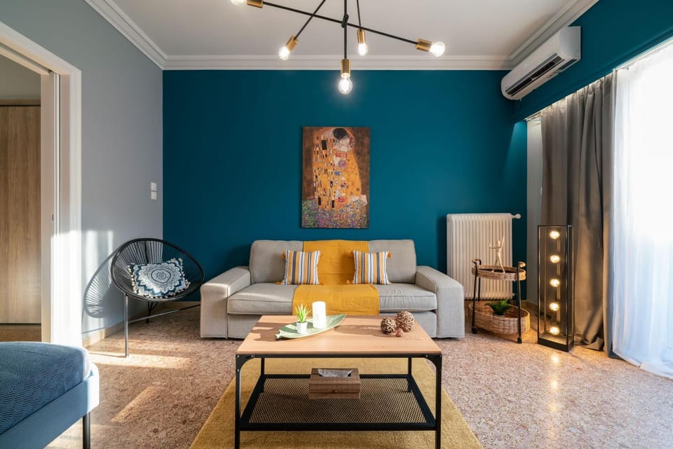 Day, Night, Living room, Seating area, fireplace, air conditioner