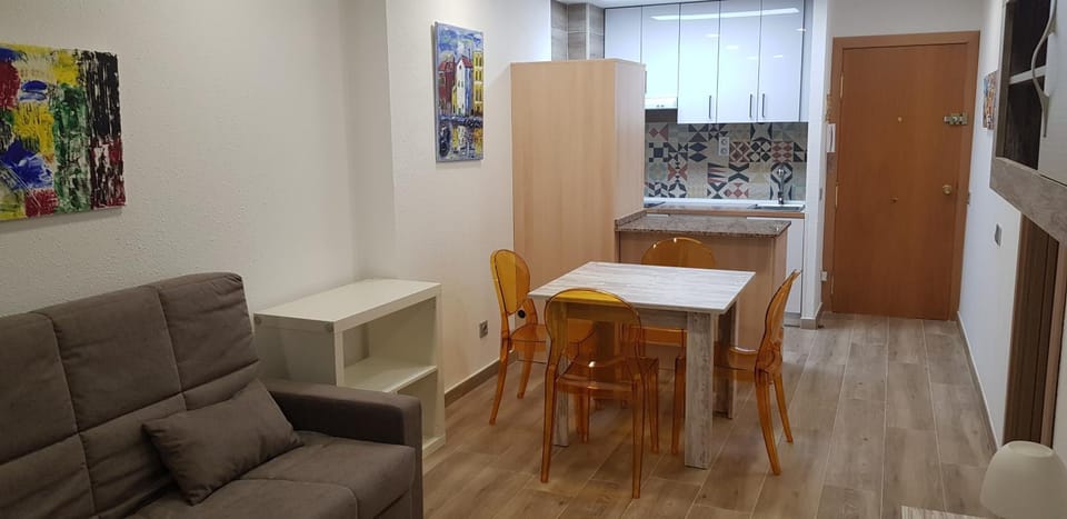 Kitchen or kitchenette, Living room, Dining area
