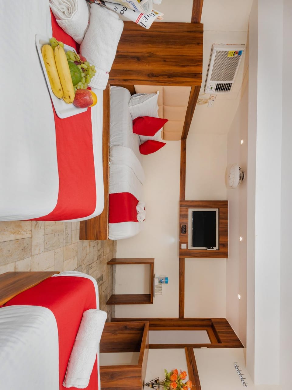 Bed, TV and multimedia, Photo of the whole room, Bedroom, air conditioner