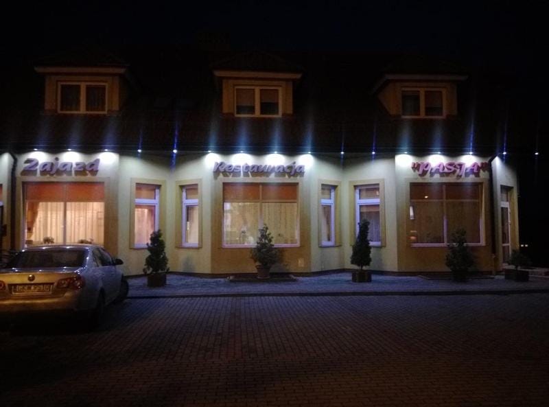 Property building, Night, Parking