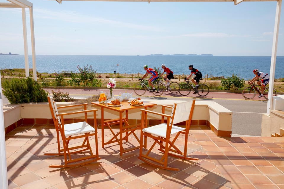 Day, Natural landscape, View (from property/room), Balcony/Terrace, Balcony/Terrace, Dining area, Sea view