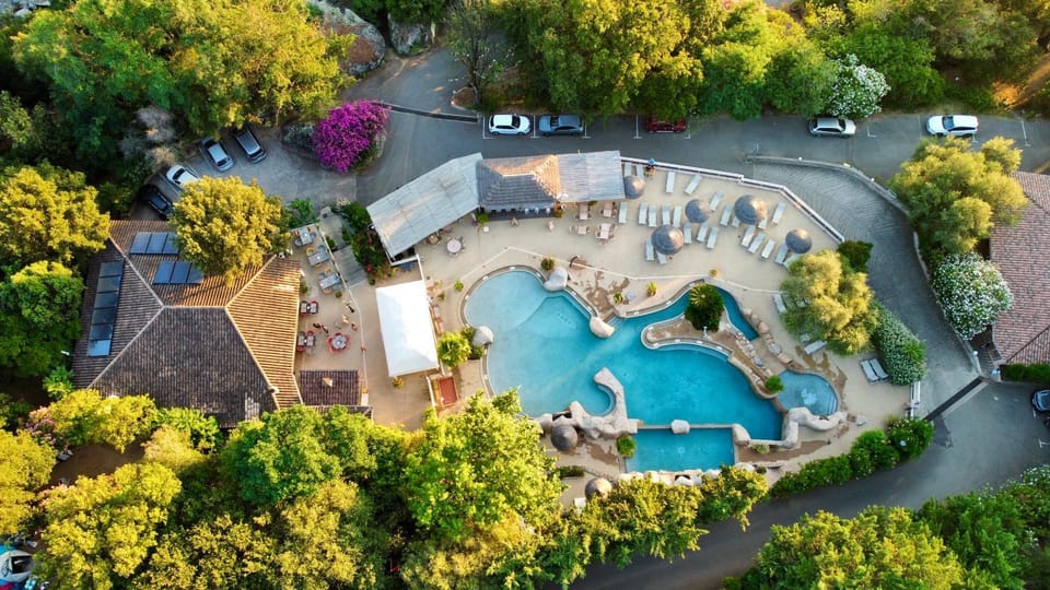 Natural landscape, Pool view, Swimming pool, Swimming pool