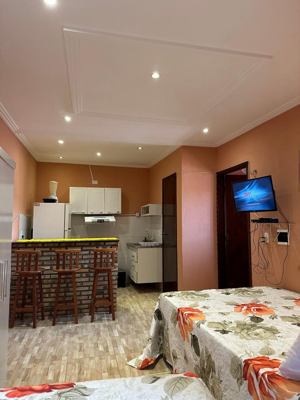 TV and multimedia, Kitchen or kitchenette, Photo of the whole room, Dining area