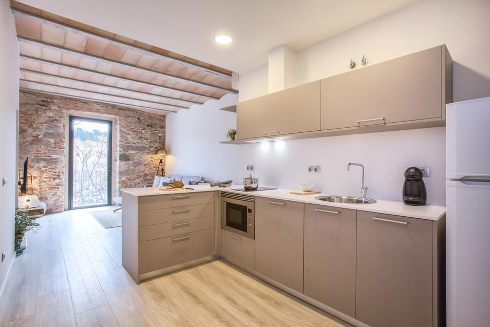Coffee/tea facilities, Balcony/Terrace, Kitchen or kitchenette, Living room, minibar, stove