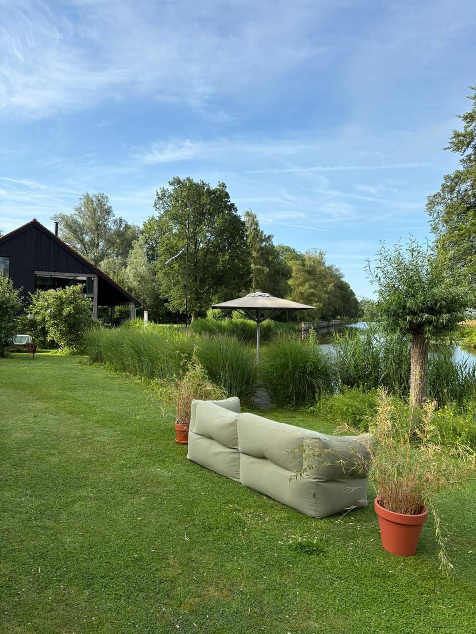 Day, Natural landscape, Garden, Garden view, River view