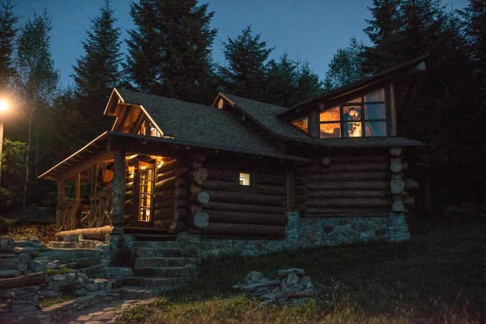 Property building, Facade/entrance, Night, Natural landscape