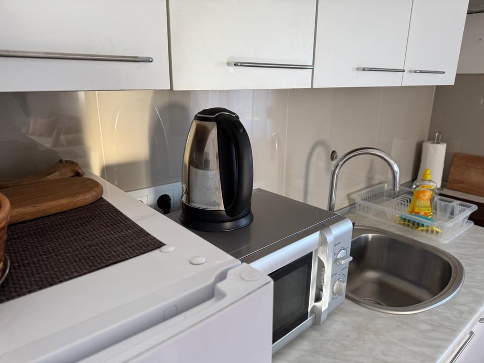 Kitchen or kitchenette, stove, kitchen