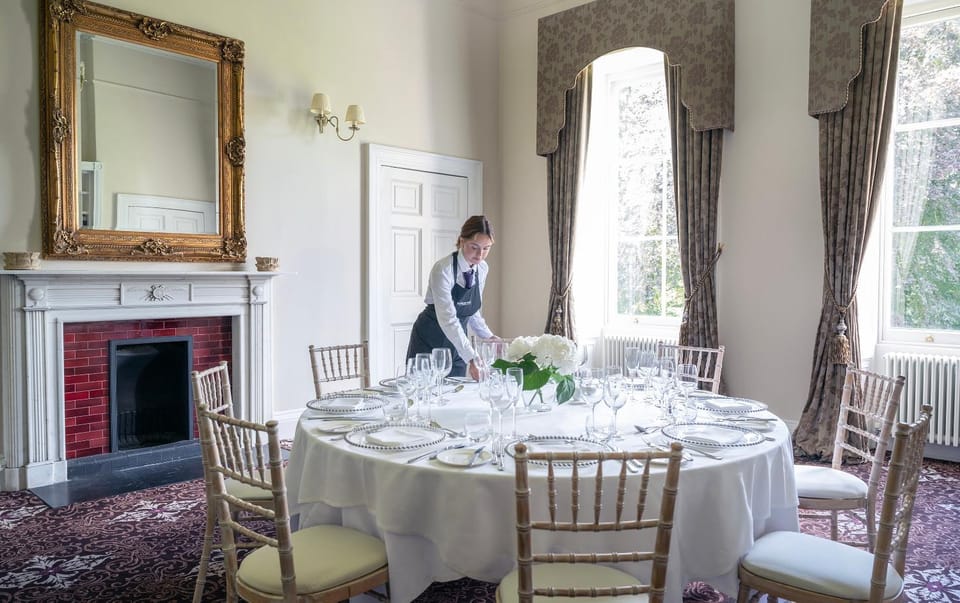 Dining area, group of guests
