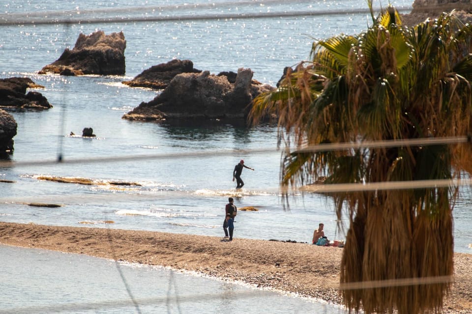 Day, People, Natural landscape, Beach, Sea view, group of guests