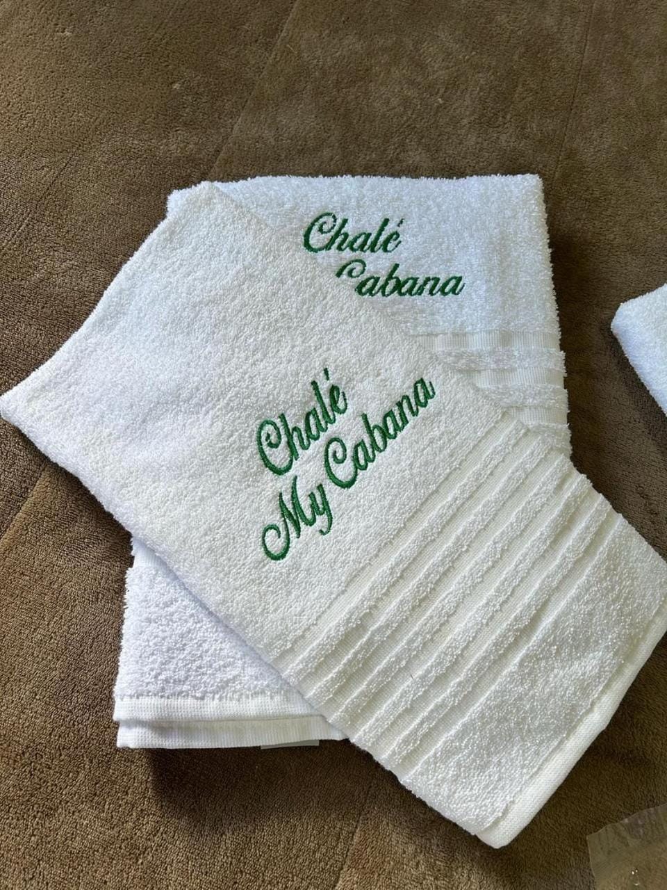 Property logo or sign, towels