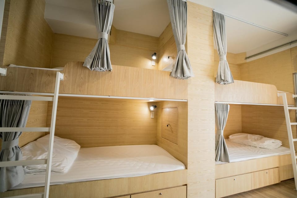 Bathroom, bunk bed