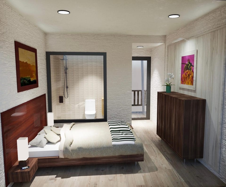 Property building, Patio, Balcony/Terrace, Swimming pool, Inner courtyard view