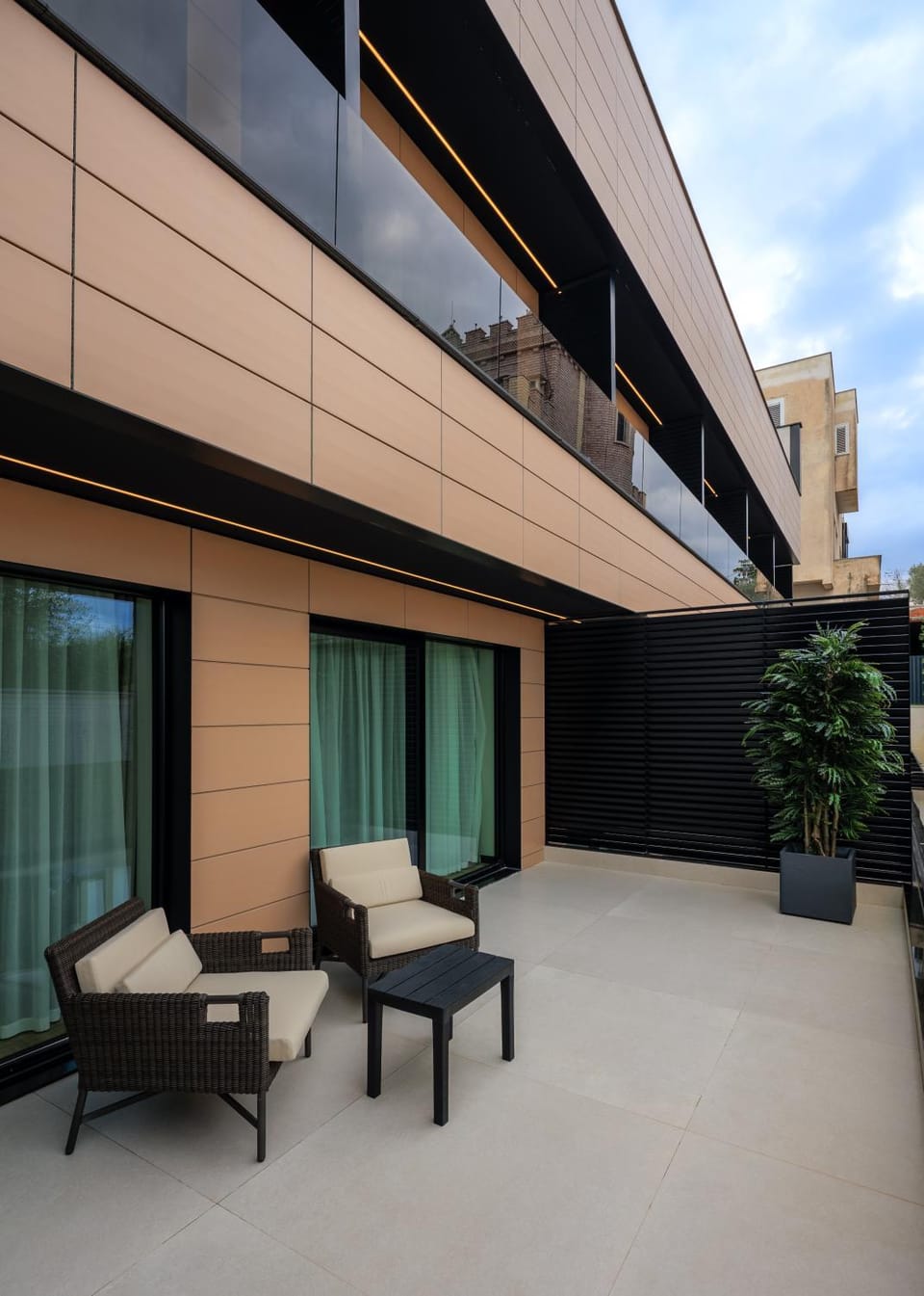 Property building, Patio, Day, View (from property/room), Balcony/Terrace