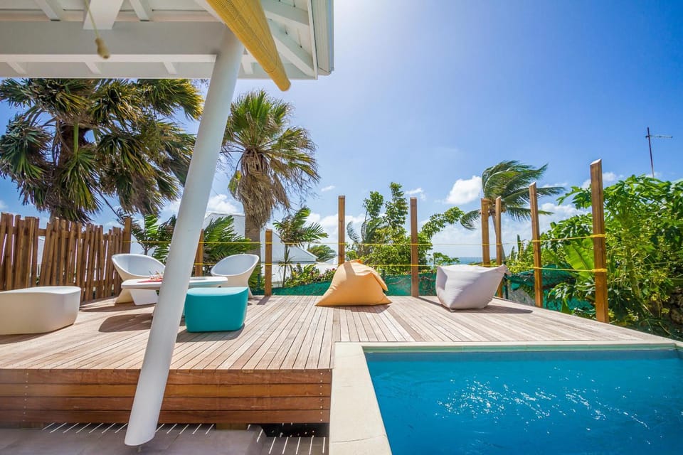 View (from property/room), Balcony/Terrace, Garden view, Pool view, Swimming pool