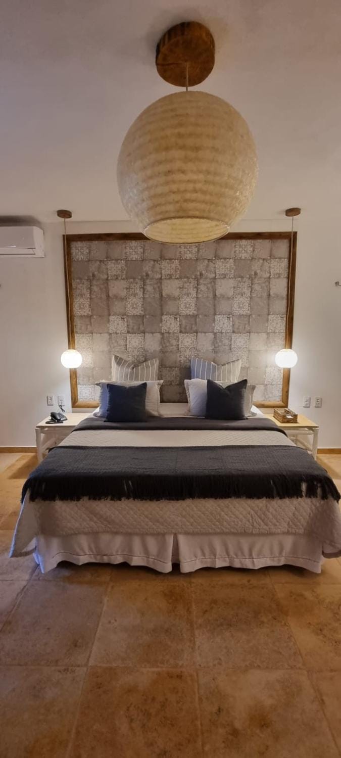 Bed, Sea view