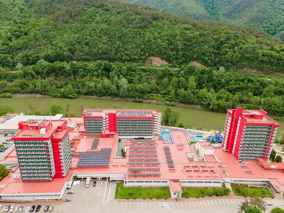Property building, Natural landscape, Bird's eye view