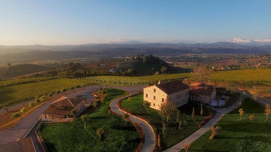 Property building, Spring, Natural landscape, Bird's eye view, Mountain view