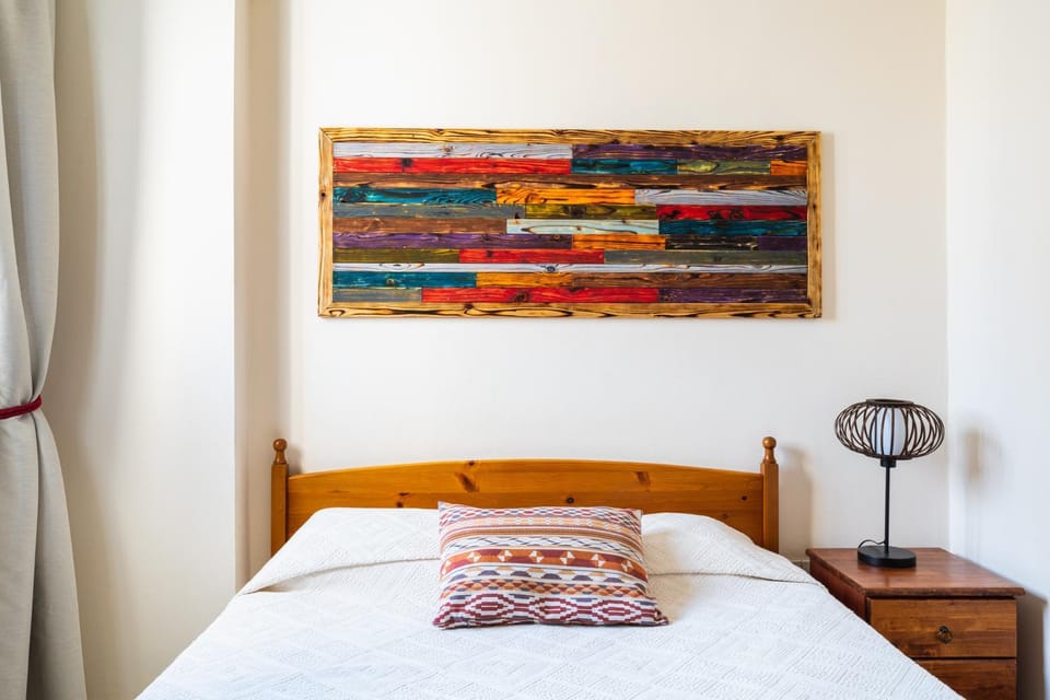 Bedroom, flat iron, hair dryier, heating, internet, air conditioner