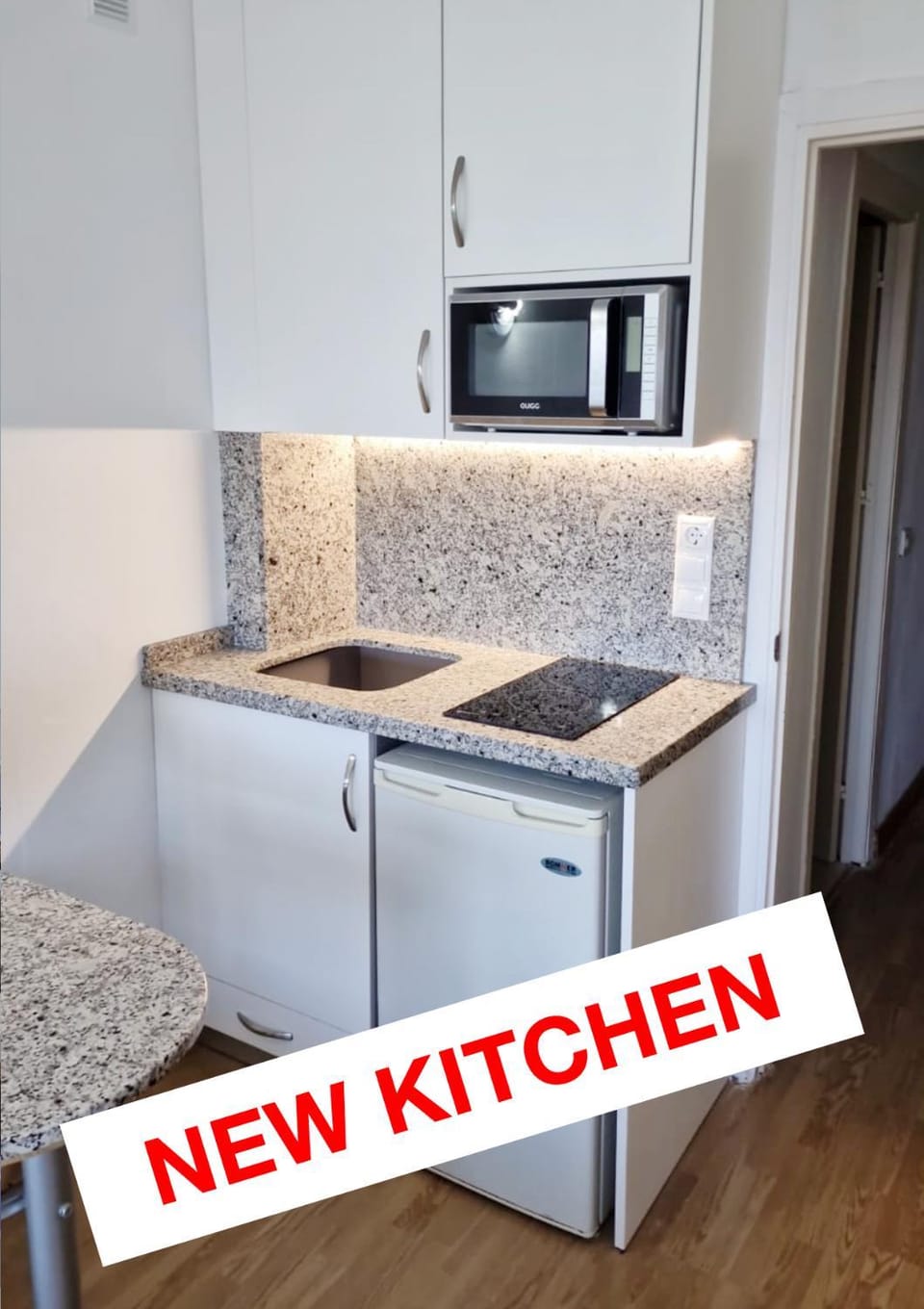 Kitchen or kitchenette, stove, kitchen