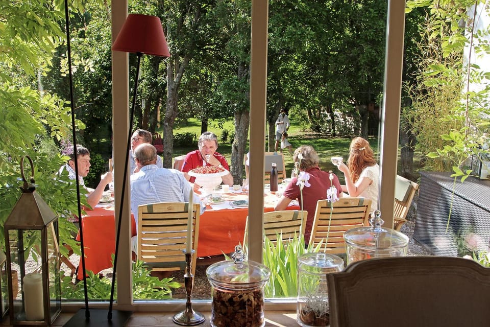 Garden, Garden view, Breakfast, group of guests
