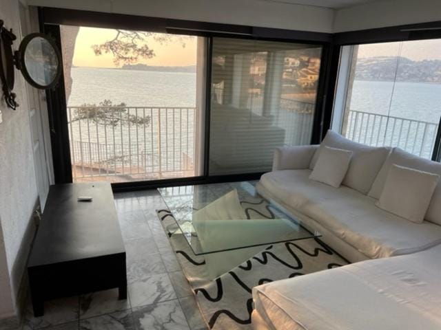 Natural landscape, Living room, Seating area, Sea view