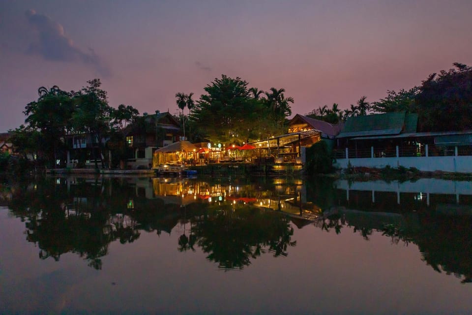 Property building, Night, Natural landscape, River view