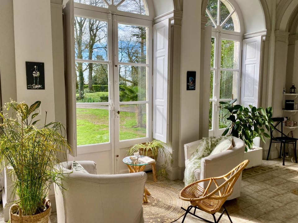 Property building, Seating area, Garden view