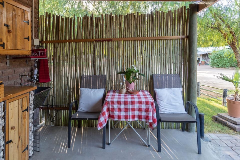 Patio, BBQ facilities, Seating area