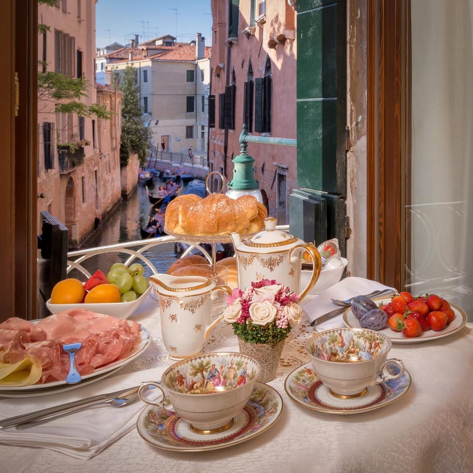 River view, Italian breakfast