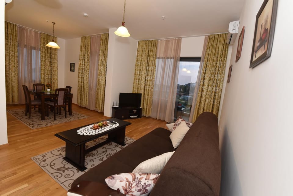 Night, Balcony/Terrace, Living room, Dining area