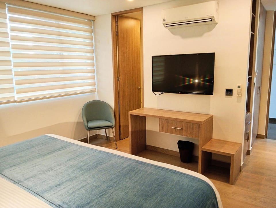 Bed, Bedroom, air conditioner